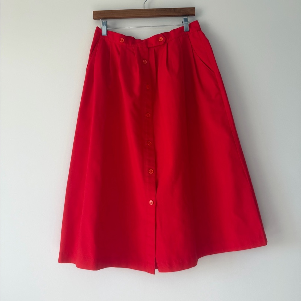 Red A-Line Skirt